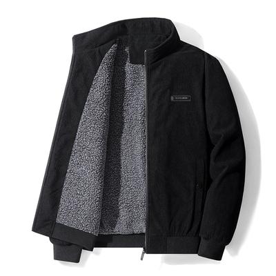 Herren Herbst und Winter gepolsterte verdickte warme Jacke in der Jugend Stehkragen Freizeitjacke