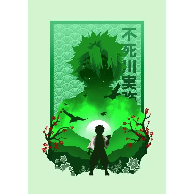 All Hashira Demon Slayer Colorful Poster Picture-in-Picture Canvas Painting Prints Wall Art Pictures for Living Room Home Decor