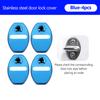 For Skoda 4PCS Car Door Lock Cover Stainless Steel Protection Accessories Rapid Octavia Derivative Enyaq-iV VisionS Yeti Scala