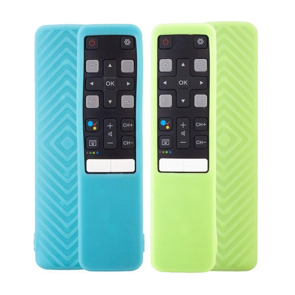 Silicone Remote Control Sleeve Anti-fall Waterproof Case Full Protective Cover for TCL RC802V