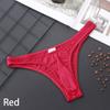 Men Briefs Breathable Thong Pouch Underwear G-String Low-Rise Transparent Panties Ultra-Soft