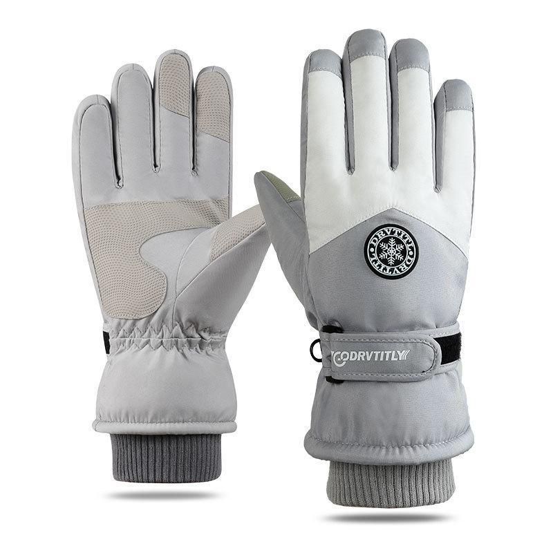 Ski Gloves Waterproof Winter Heattech Couple Snow Mountain Cycling Cold Autumn Outdoor Electric Car Adjustable Thickened Cycling