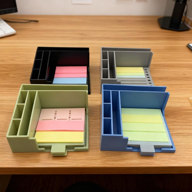 Portable Note Holder Box Efficient Space Management Home Office Use