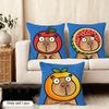 Cute Kapibala Cushion Cover Short Plush Double-Sided Print Square Throw Pillow Covers Sofa Home Cushion Decor