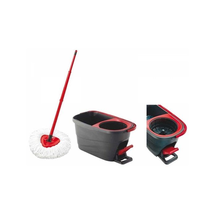 Kit De Lavage VILEDA Turbo Smart Système. Serpillère + Seau. Système D'essorage Centrifuge.