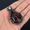 Tree Of Life Red Labradorite & Moonstone Gemstone Pure Copper Wire Wrap Handmade Jewelry Pendant