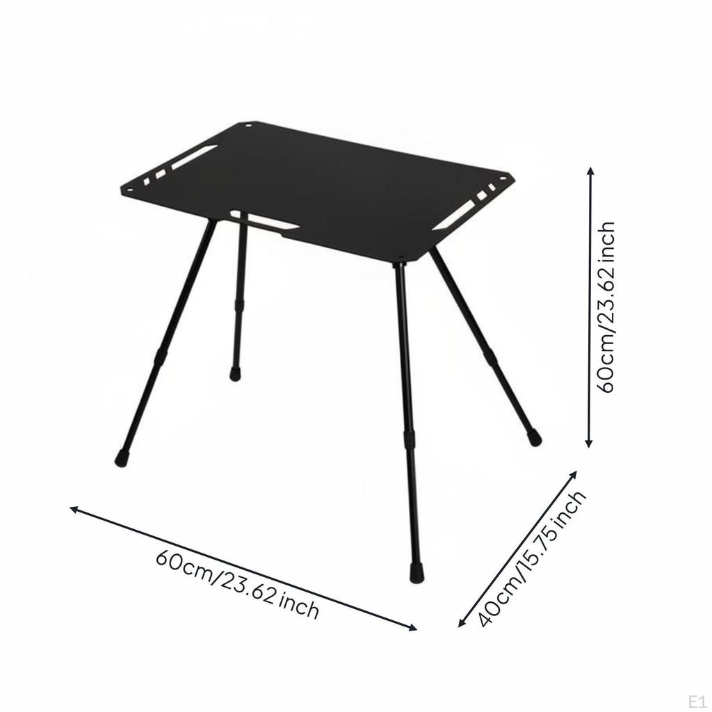 Adjustable Height Camp Table Lightweight Portable Camping for Travel