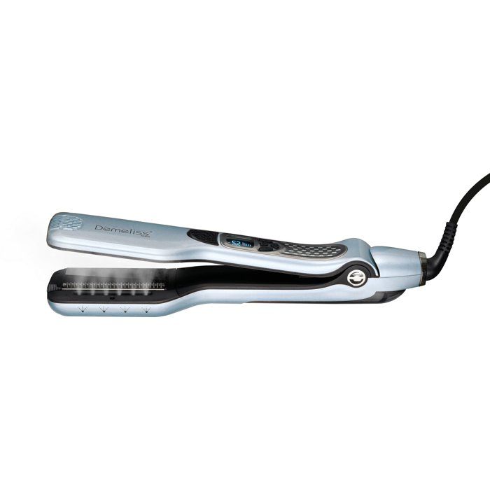 Lisseur vapeur - SAINT ALGUE - Demeliss Titanium Ice Blue 26 - Plaques Titanium - Fonction vapeur - Trousse incluse