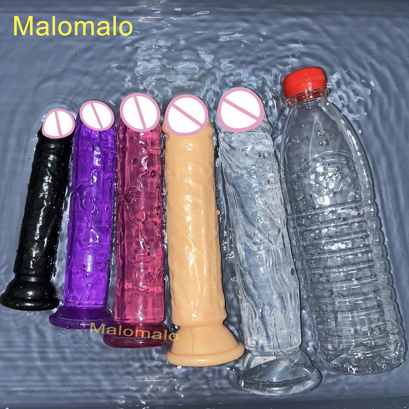 Cheap Realistic Butt Plug Jelly Dildo 5 Sizes Man Women Anal Sex Toys Gay Suction Cup Big Dick Soft Masturbators Small Penis