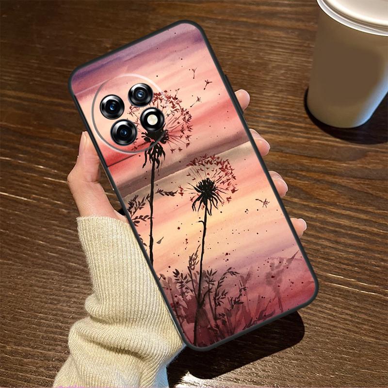 Dandelion For OnePlus 15R 13 12 11 9 Pro 12R 13R 10T 13T Case For OnePlus Nord 5 CE 2 3 4 Lite N20 N30