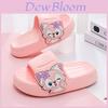 Adorable Cartoon Design Eva Slippers For Kids Comfortable Non-slip House Footwear