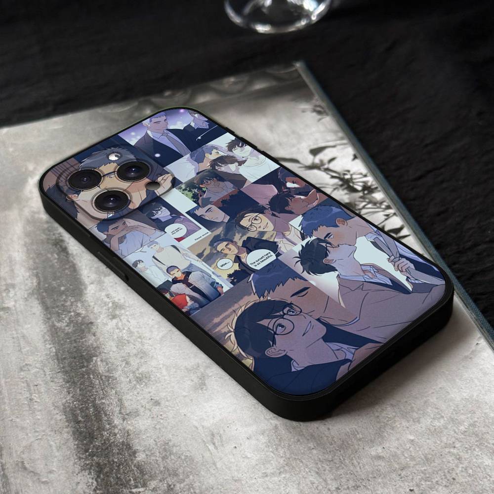 Here U Are Anime Phone Case For IPhone 17,16,15,14,13,12,11 Plus,Pro,Max,XR,XS,X,7,8 Plus,Mini Black Silicone Soft