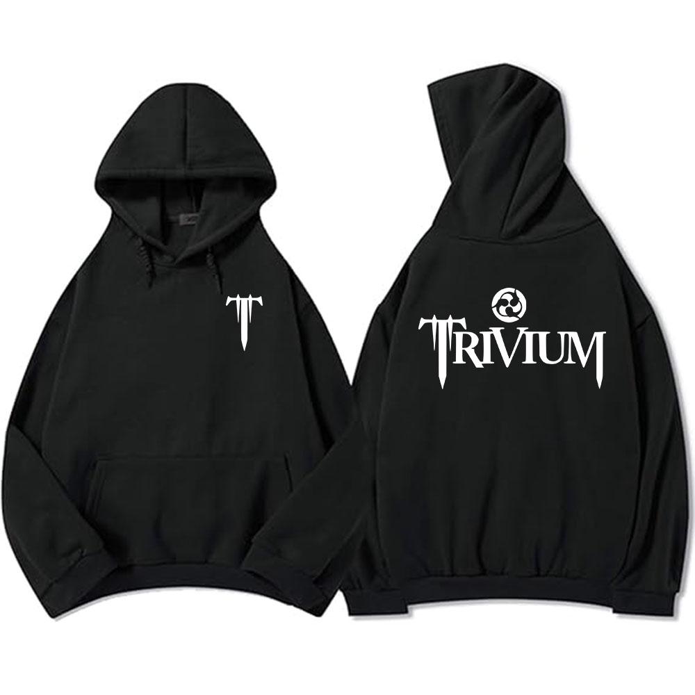 Trivium Zespół Ciężka Mentalność Bluzy Męskie Moda Jesień Polarowa Bluza z Kapturem Długi Rękaw Codzienna Grunge Streetwear Hip Hop Unisex Bluza z Kapturem