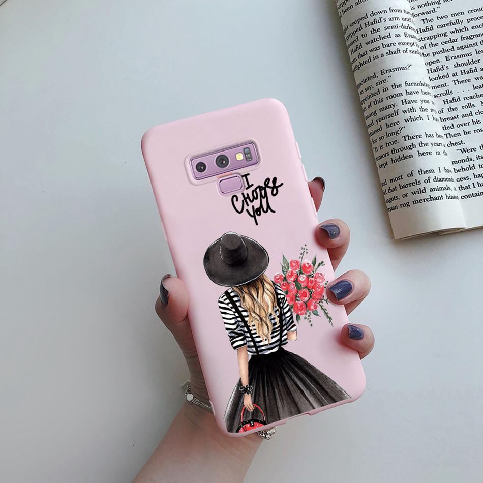 For Samsung Galaxy Note 9 Case Cover Cute Cat Cartoon silicon Back Cover TPU Funda For Samsung Galaxy Note 9 Note9 Phone Case