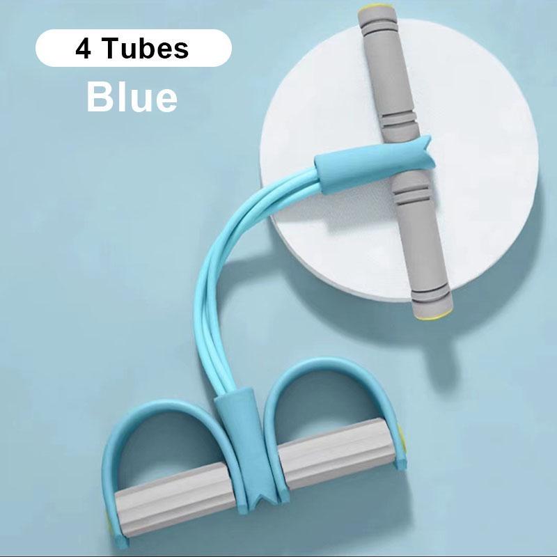 6 Tube / 4 Tube Puller Pedal Spenningstau Magetrener Fitness Elastisk Sit Up Pull Tau Hjemme Gym Sport Treningsutstyr