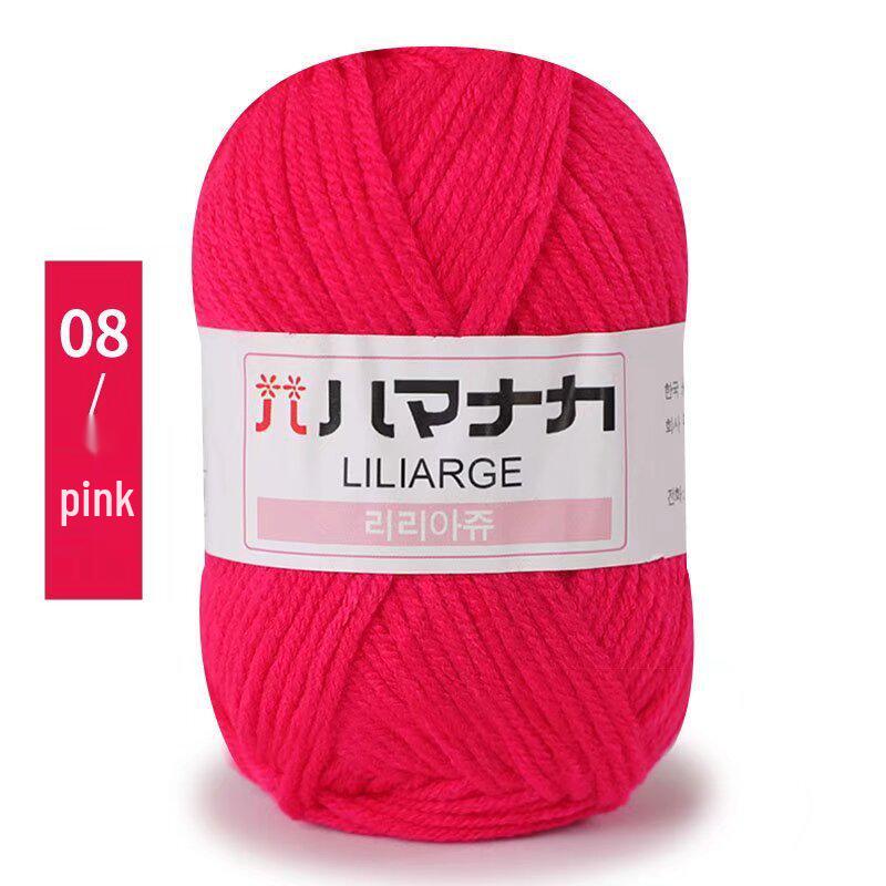 4-ply 25g Milk Cotton for Diverse Knitting Projects, Available In Bright Colors.