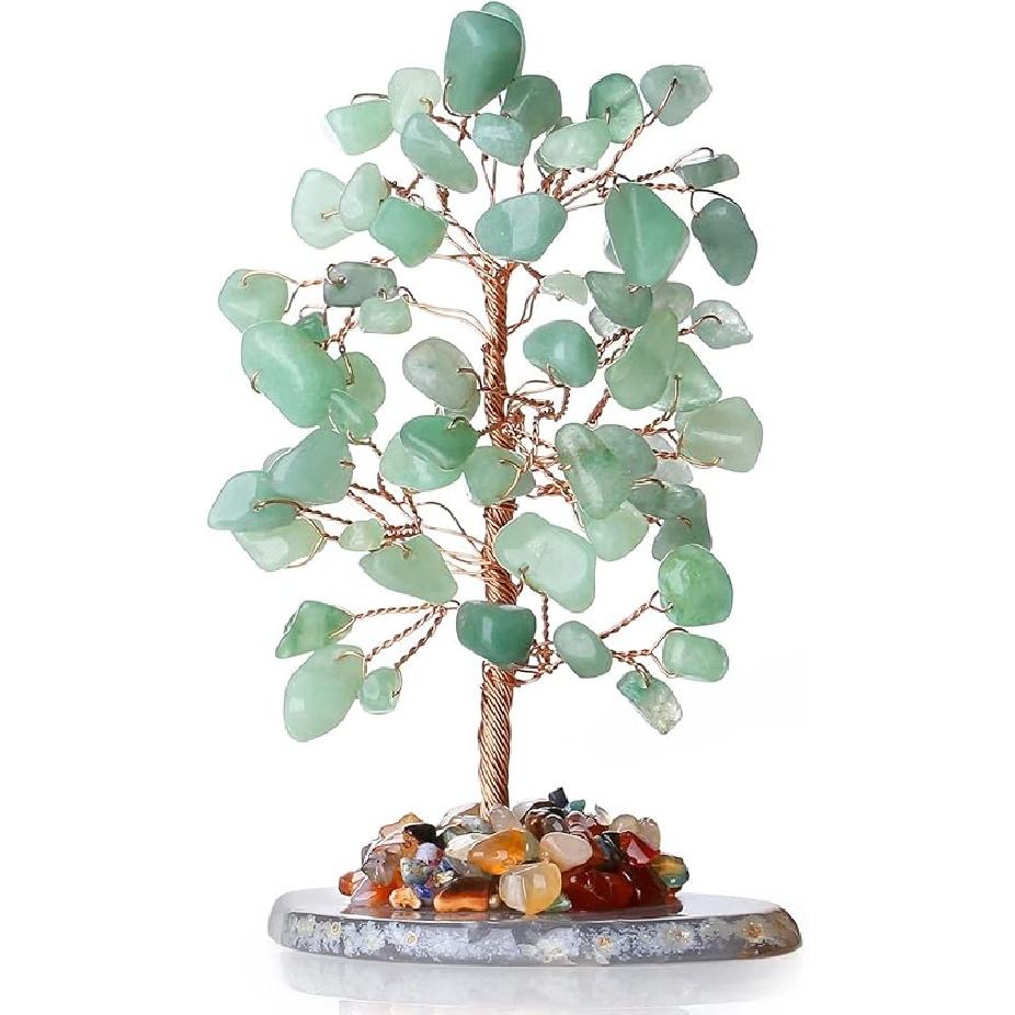 DUQGUHO Crystal Tree Amethyst Crystal with Natural Quartz Amethyst Stone Base Crystal Tree for Decor Reiki Luck Crystal Spiritual Gifts