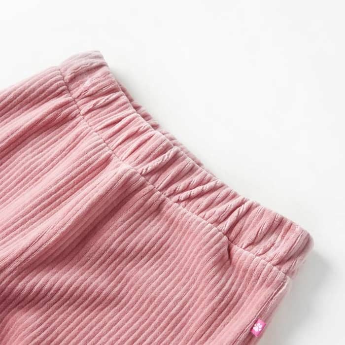 Pantalons pour enfants velours côtelé rose clair 92/104/116/128/140