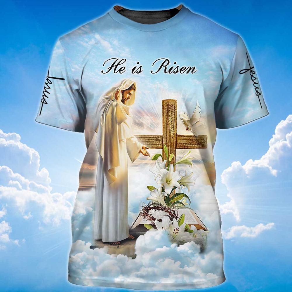 Fashion , Jesus Across T -shirts for Men, Christianity, Large God, T -shirt. O-neck Short Sleeve Hip Hoptops