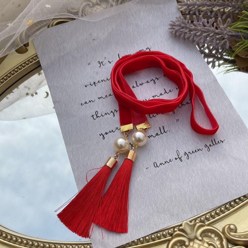 Hanfu Headdress Braided Hair Rope Tassel Girl DIY Ponytail Rope Strands New Year Hair Decoration