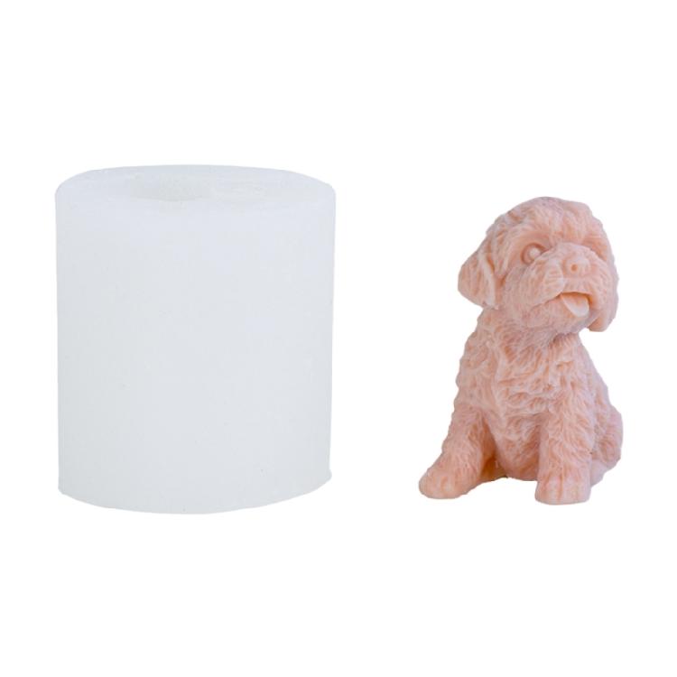 

Dog Shape Silicone Molds for Handmade Candle Soap Easy Demolding Multipurpose Animal Silicone Mould for Resin Casting small