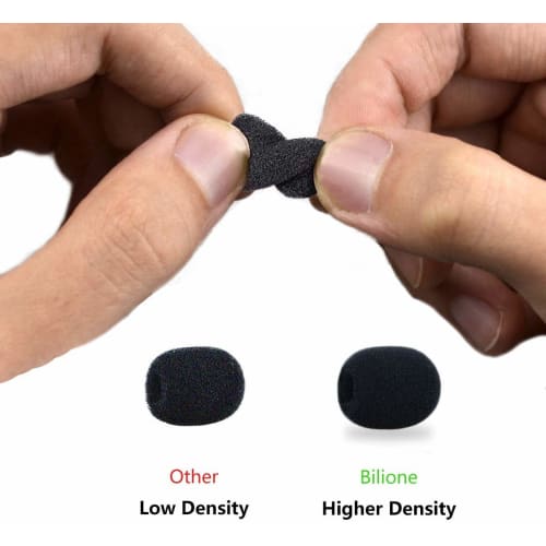 ZOYUBS 30mm Total Length Headset/Label Microphone/Intercom Cover, Mini Windshield, Microphone Windscreen, Microphone Sponge, 8mm Inner Diameter Microp