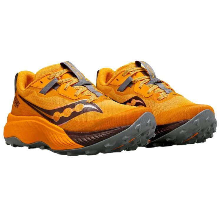 SAUCONY Endorphin Edge Chaussures de Trail Running Basse Confortables Tendance Antidérapantes Durables Femme sneaker Jaune S10773-120