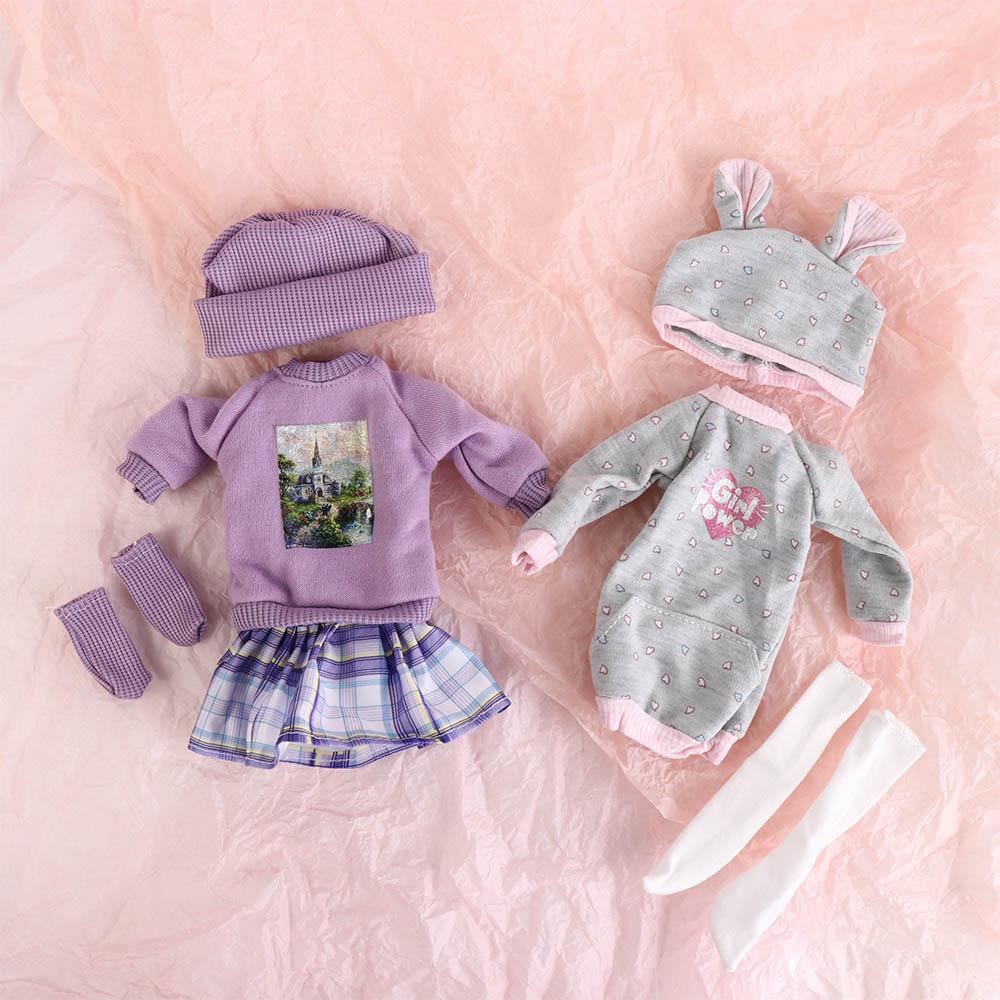 

Модная кукольная одежда принцессы, шляпа, одежда для кукол Bjd, плюшевое пальто и юбка для кукол, детские игрушки F
