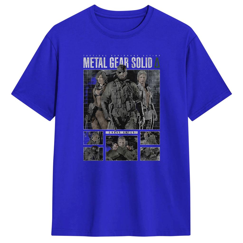 Metal Gear Solid Spel MGS Spel Unisex T-shirts Humor T-shirts Kortärmad Rundhalsad T-shirts Ren Bomull Större Storlekar Toppar