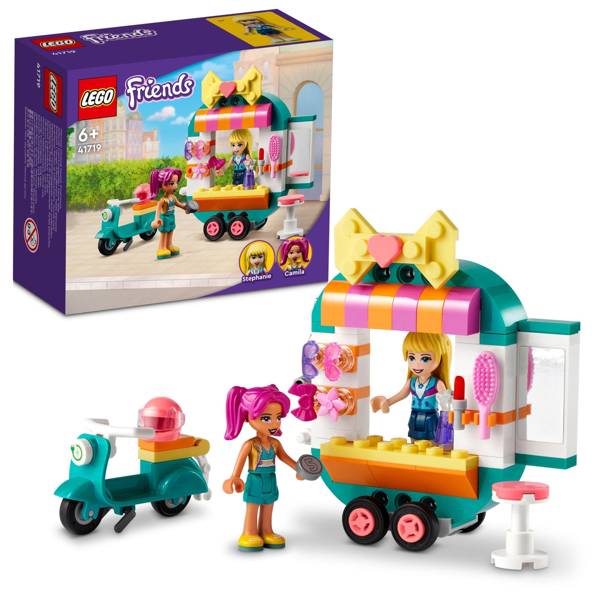 

LEGO Friends Fashion Shop Wagon 41719, a gift for girls, elementary school students, and pretend play.