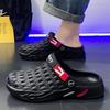 Clogs Herren Sommer Outdoor Rutschfest Zehenschutzkappe Slipper Outdoor Strand Sport Badesandalen