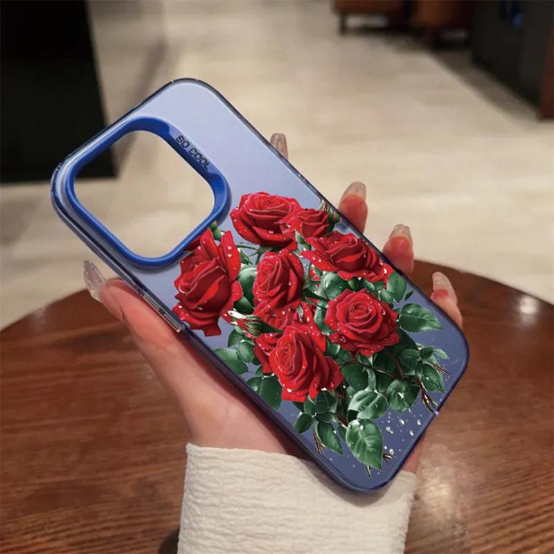 

Чехол Rose Flower для iPhone 16 Pro Max Samsung A55 A35 S24 FE Xiaomi Redmi Note 13 Pro 14C Huawei Honor 200 противоударный бампер для телефона с защитой от царапин Redmi Note 13 Pro 5G