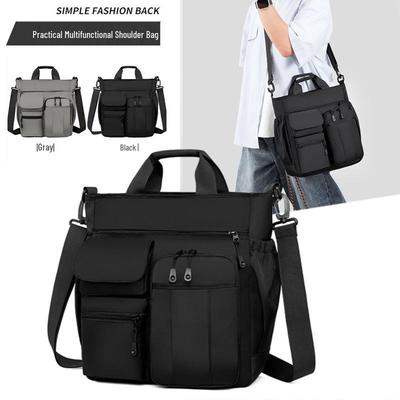 Men's Large Capacity Multi-Layer Travel Crossbody Bag - Casual Shoulder & Handbag for Business and Commuting