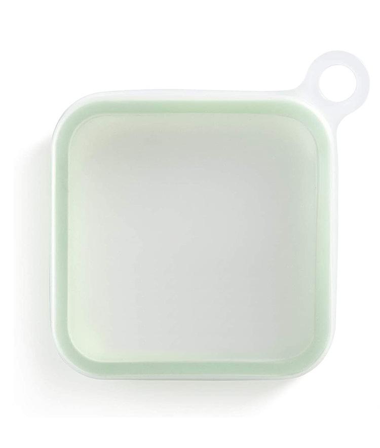 

1PC Silicone Sandwich Crisper Square Bento Box Outdoor Toast Afternoon Tea Storage Box Student Office Worker Lunch Box 301-500ML&1