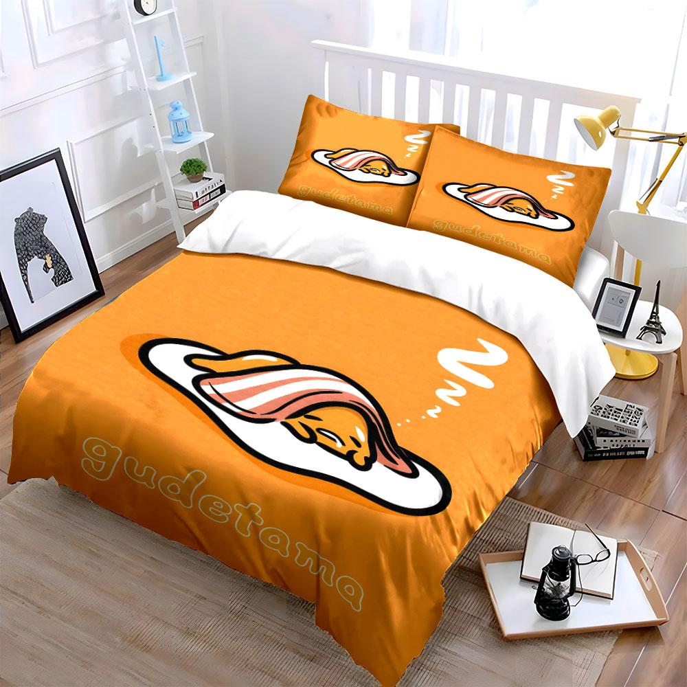 Sleeping egg, bacon blanket. Bedding sets Duvet cover sets Duvet covers Pillowcases(1 * Duvet Cover 2 * Pillowcases without duvet insert)