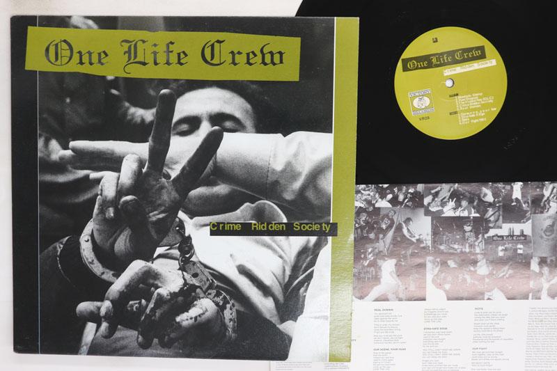 

Виниловая пластинка ONE LIFE CREW Crime Ridden Society VR28 VICTORY 1995 США Рок Б/у