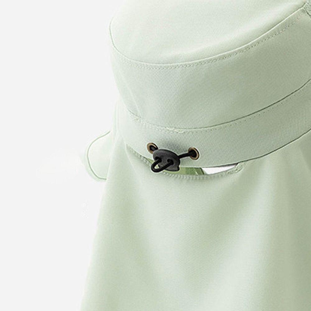 Wide Brim Summer Face Shield Neck Cap with Face Mask All-in-one Sun Hat