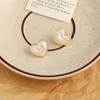 Large Retro 925 Pearl Earrings with Niche Ear Buckles for Women