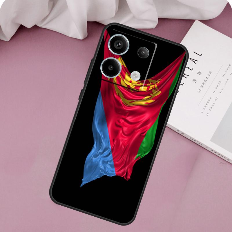 Eritrea Flag Case For Xiaomi Redmi Note 13 14 12 11 10 9 15 Pro Plus Redmi 15 14C 10C 12C 13C 15C Cover