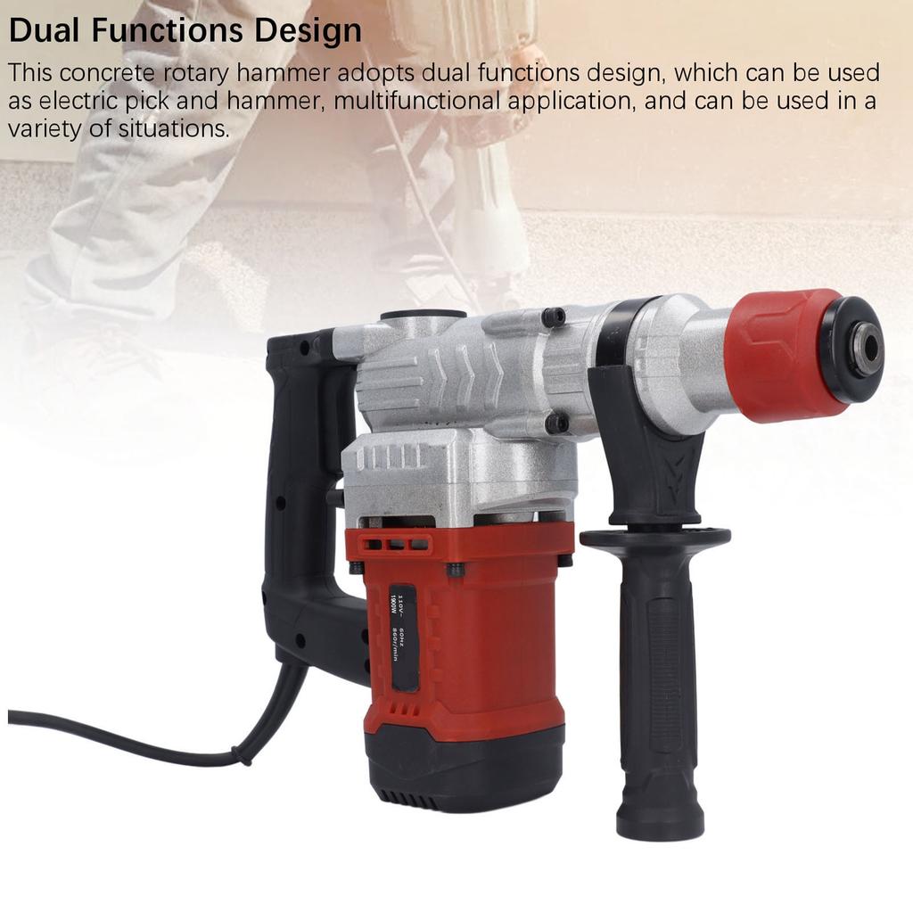 Electric Hammer Drill Dual Function High Power Concrete Rotary Hammer for Industry Rotary Hammer Drill