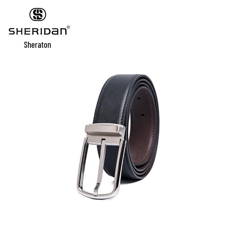 Sheraton Men s Top-Grain Leather Pin Buckle Belt 110cm