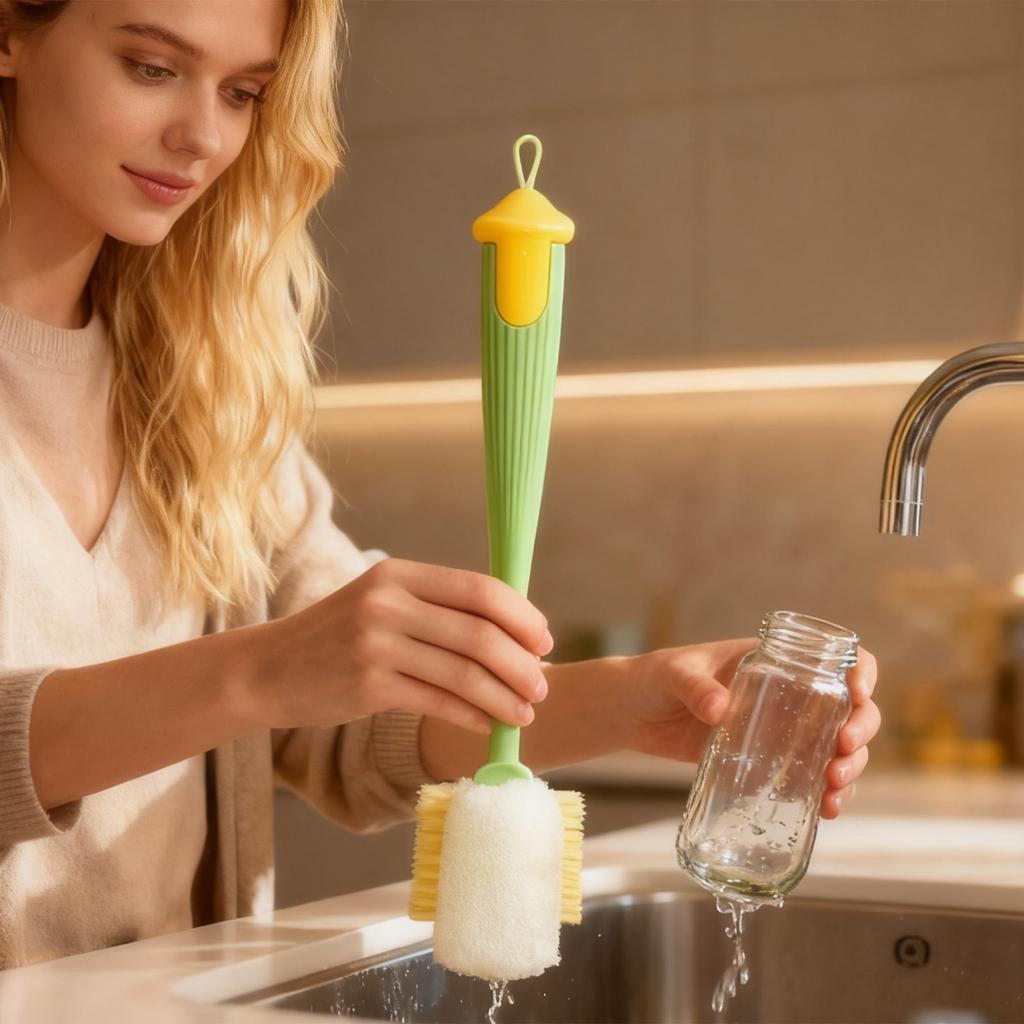 Multi-functional Cup And Water Cup Cleaning Brush, Baby Bottle And Straw Cleaning Brush Lid Brush, Hat And Cup Brush