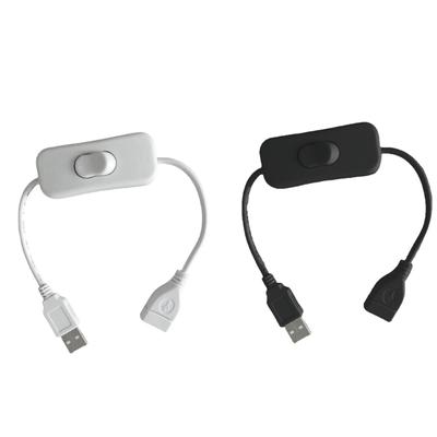 Mit Schalter USB Stecker auf Buchse Verlängerungskabel Laden Datenübertragung 4-adriges Kabel für kleine Elektronik Stromversorgung