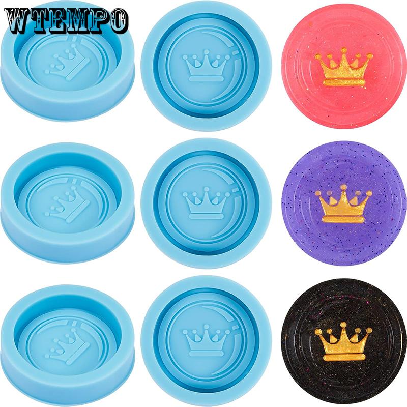WTEMPO Blue Resin International Chess Silicone Molds DIY Resin Epoxy Round Molds Chess Resin Casting Molds Home Decorations Making Molds