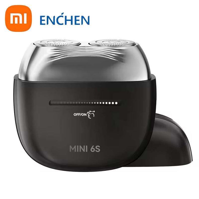 

Xiaomi ENCHEN Mini 6S Электрическая бритва Уникальный сенсорный переключатель-слайдер Водонепроницаемая портативная бритва чёрный