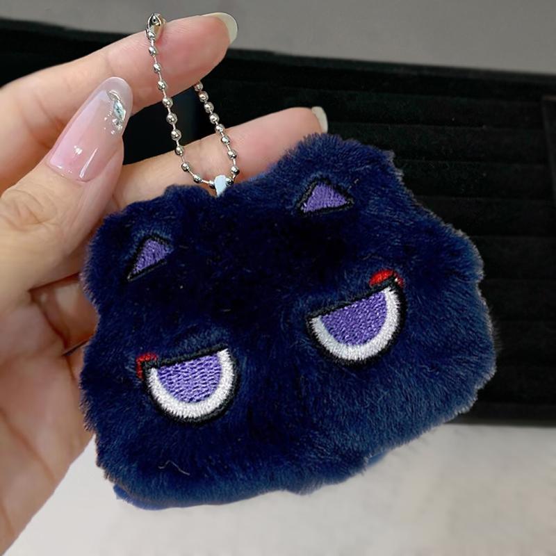 

Милый плюшевый кулон-кошка, кулон для рюкзака для девочки, подарок на день рождения, брелок чёрный