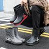 Fashionable Rain Boots for Men, New Style, Short and Mid-length Rain Boots, Non-slip Work Rubber Shoes, Outdoor Fishing Shoes