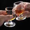 Creative Crystal Brandy Snifter - Low-Footed Liquor Glass for Home & Restaurant, Small Red Wine Glass
