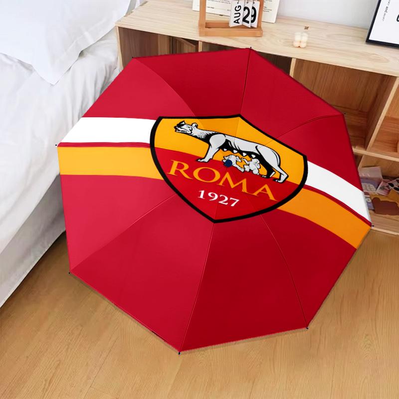 1PC AS Roma1 Football club Printed Umbrella Folding umbrella, automatic umbrella 8-Frame for Travel, camping Fan gifts Christmas Gifts