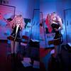 Anime-Spiel Danganronpa, Cosplay-Kostüm, Enoshima Junko Uniform, Kaffee-Arbeitskleidung, Kurzer Rock, Monokuma Kopfschmuck